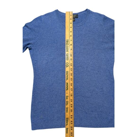 Charter Club Luxury 100% Cashmere Sweater Blue Women’s Small Crew Neck Soft - Picture 6 of 7